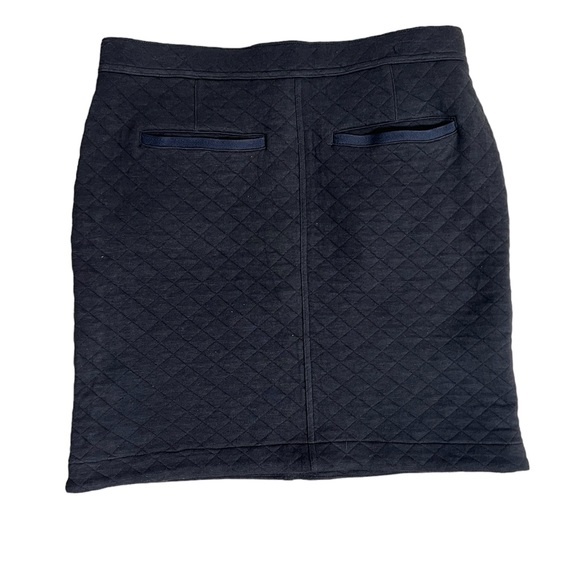 Woolrich Charcoal Grey Quilted Skirt Size 6 - Picture 2 of 6